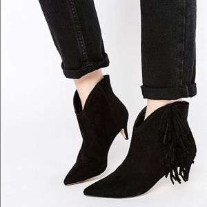 ASOS Fringed Ankle Boots